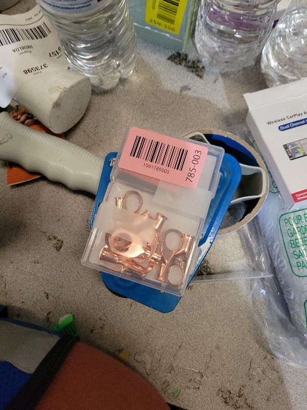 Photo 1 of 10PCS Battery Cable Ends, 6 Gauge Wire Connectors 1/2 Copper Wire Lugs, Bare Copper Eyelets with Heat Shrink Tubing by HOUSUN