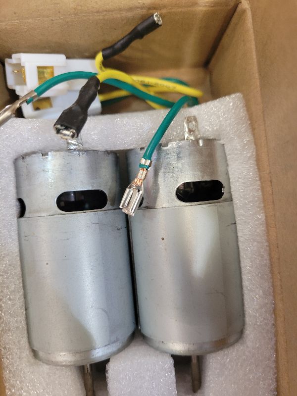 Photo 1 of 2 Pcs 12V RS550 15000RPM Electric Drive Motor for Power Wheels Upgrade,18 Volt Motor for Kid's Ride On Vehicals,6V-18V DC Motor Round Shaft - High Torque & Power for DIY Electric,Replacement Engine