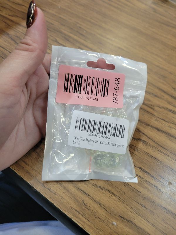 Photo 1 of 10Pcs Glass Marbles Glow in The Dark Multi-Color Luminous Marbles Marble Games and DIY Home Decoration Marble Runs Learning and Education (0.47 inch) (Transparent)