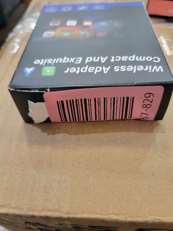Photo 1 of 2026 Aimoon Mini Wireless CarPlay Adapter Upgrade Wired to Wireless for CarPlay & Android Auto Plug and Play Fast Auto-Reconnect Stable Control Zero Delay Car Play for iPhone iOS 10+ Android 11+