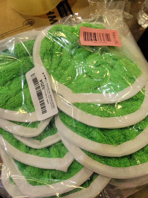 Photo 1 of 12-Pack Reusable Coral Fleece Mop Pads Washable Wet Mopping Cloths and Dry Sweeping Cloths for Swiffer Sweeper – Washable Wet & Dry Microfiber Pads for Surface/Hardwood Floor Cleaning, Tile & More.
