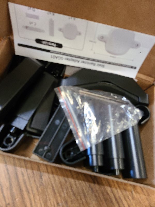 Photo 1 of ?Upgrade? 2 Pcs Baby Gate Banister Adapter – No-Drill Stair Railing Mount Kit, Fits 2–3.5? Round/Square Posts, Compatible with Baby & Pet Safety Gates,Black