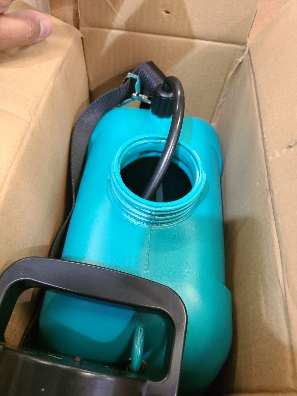 Photo 1 of 2 Gallon Battery Powered Garden Sprayer, Electric Sprayer with USB Rechargeable Handle, 3 Mist Nozzles, Retractable Wand, Water Pump Sprayers with Adjustable Shoulder Strap for Yard, Lawn and Garden