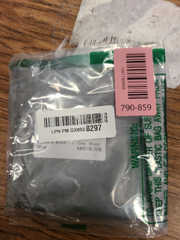 Photo 1 of 100pcs 15mm Key Ring Keychain Metal Black Round Split Key Chains Rings Connectors for Home Car Dog Tag Office Ornaments Keys Attachment