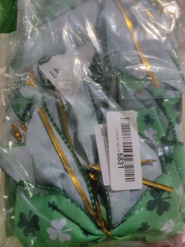 Photo 1 of 12 Pcs St Patricks Day Tree Bows Decorations,6 Inch St Patrick’s Ornaments with Irish Shamrock for Tree Home Party Front Door Indoor Outdoor Holiday Decor