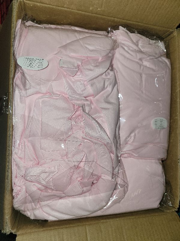 Photo 1 of 12 Pack Round Tablecloth 120 Inch - Pink Polyester Tablecloth for Round Table, Premium Pink Tableclothes Washable Fabric Table Cover for Wedding Party Banquet Restaurant Reception Dining