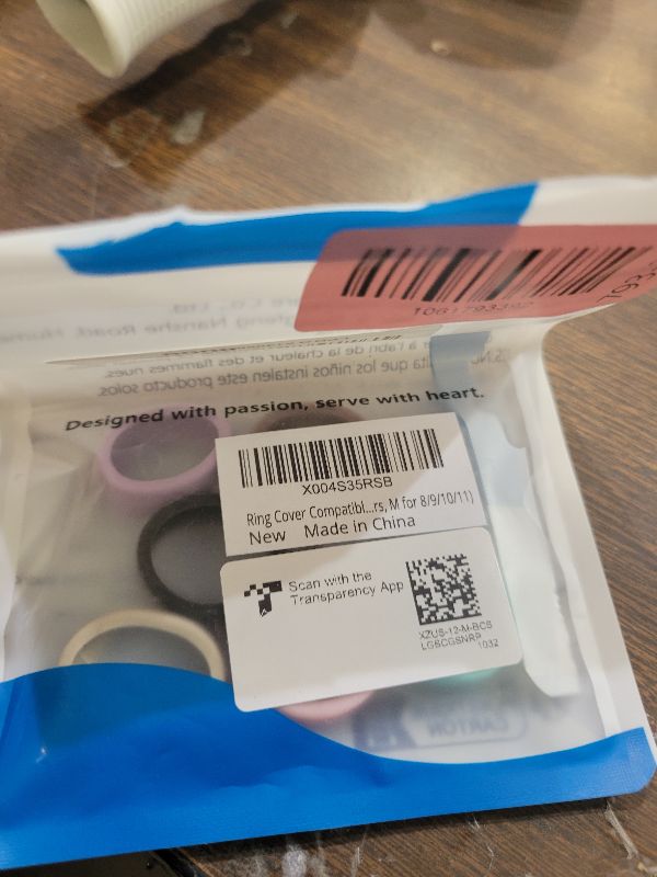 Photo 1 of 12 Pack Ring Cover Compatible with Oura Ring Gen 4/4 Ceramic, Oura Ring Gen 3 Horizon/Heritage, Support Charging with Cover on, Anti-Scratch Elastic Silicone Ring Protector for Men Women Working Out