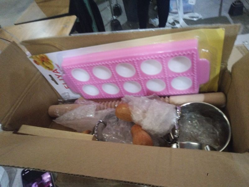 Photo 1 of 12PCS Pasta Maker Tool Set, Ravioli Mold Set, Ravioli Maker with Roller Wheel, Ravioli Cutter Set with Wooden Handle, Pasta Making Kit for Ravioli Press Mold Pasta Making Kit Accessories for Home (12)