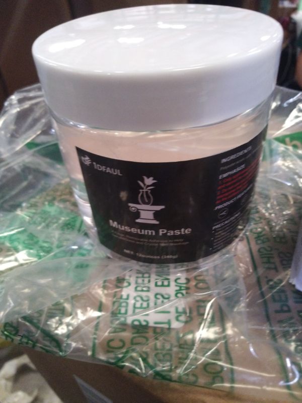 Photo 1 of 1DFAUL 12 oz Exhibits Fixing Gel for Museum, Removable Clear Museum Paste Putty Wax, Reusable & No Residue, Fixed Collection Artifacts and Decorations to Prevent Vibration, Falling