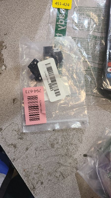 Photo 1 of (2 Set) PTC Refrigerator Start Relay 4.7 PTC 2 Pin Refrigerator Start Relay 1/2 HP Refrigerator Overload Protector Replacements Part