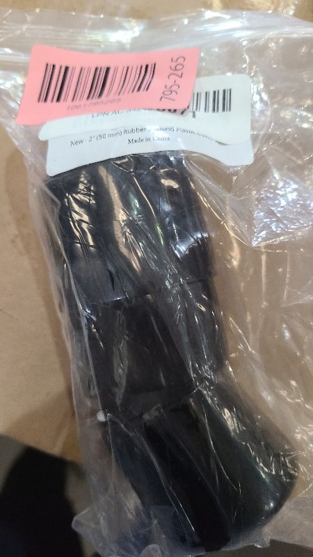 Photo 1 of 2" (50 mm) Rubber End Caps Soft PVC Rubber Plug Thread Protective Sleeve Screw Protective Cap Round Plastic Cover Sleeve