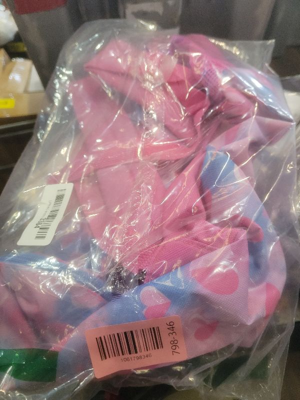 Photo 1 of 17 Inch Backpack with Side Pockets for Girls for School, Travel, Hiking, Camping (Loving Hearts)