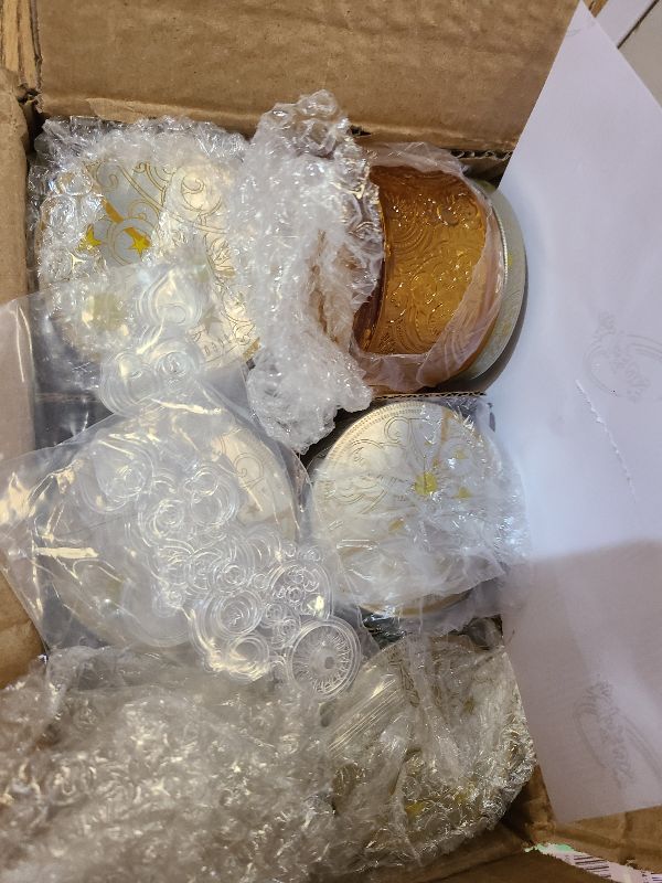 Photo 1 of 12-Pack 4oz Embossed Glass Candle Jars with Lids and Labels - Patented Sun Moon Stars Design for Candle Making, Home Décor (Orange)