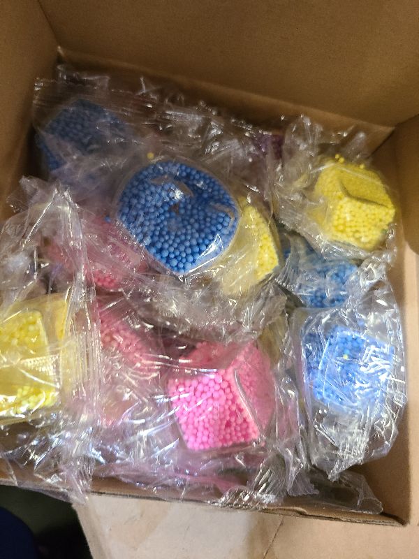 Photo 1 of 20 Pack Mini Stress Cube Filled with Foam Particles, Sensory Squishy Fidget Toys Square Squeeze Stress Balls for Kids Adults Anxiety Stress Relief, Classroom Prizes, Birthday Gifts Party Favors