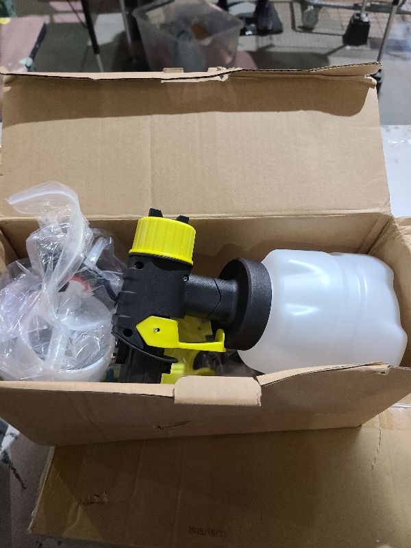 Photo 1 of 2025 Upgraded Paint Sprayer for Ryobi 18V Li-ion Battery, Cordless Electric Spraying Tool HVLP Spray Gun w/1200ML+200ML Reservoir for Interior Exterior House Wall Fence Furniture Painting (No Battery)