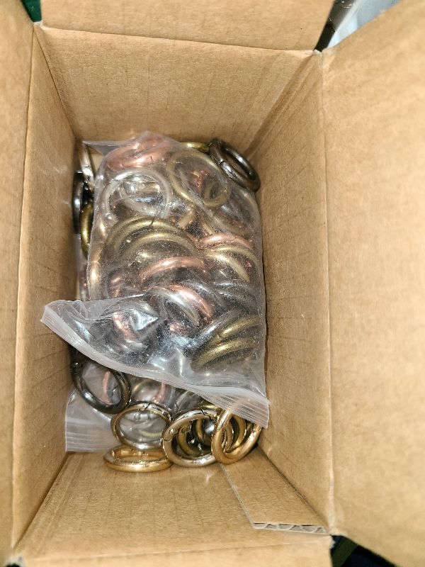 Photo 1 of 100 Pcs Spring O Rings Round Carabiner Snap Clip, 27MM Zinc Alloy Spring Round Keychain Key Ring Clips, Metal O Ring for Key Chains, Bag, Purse, Handbag and Craft DIY Accessories