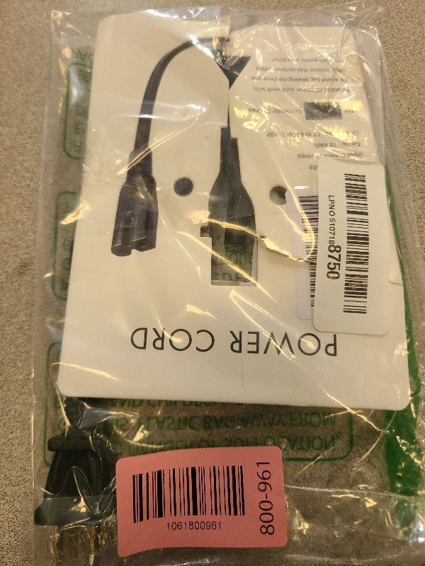 Photo 1 of 2 Prong AC Power Cord Compatible with Vizio D/E/M Series HDTV, Vizio Sound Bar Power Cable Replacement