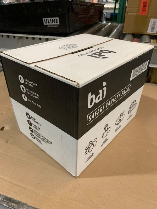 Photo 1 of ***EXPIRATION:07/04/25***Bai Flavors Variety Pack, Antioxidant Infused Water Beverage, with Vitamin C and No Artificial Sweeteners, 18 fl oz bottles, 12 pack