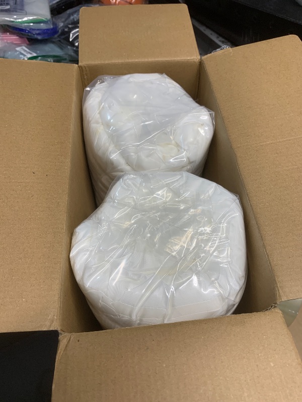 Photo 1 of WHITE downluxe Outdoor Chair Cushions 24x24 with Removable Cover, Waterproof Patio Furniture Cushions, Deep Seat Cushions for Outdoor Furniture with Backrest for Sofa, Couch and Patio Chairs, Burgundy