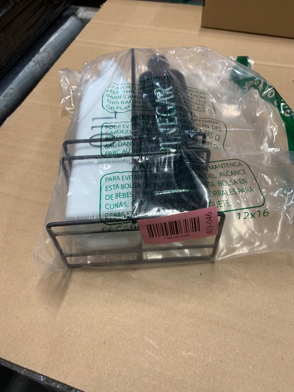 Photo 1 of ***(MISSING ACCESSORIES)***Vakoo Oil and Vinegar Dispenser Set - 17oz/500ml, Extra Thick Glass, Leak-Proof, Olive Oil Dispenser Bottle for Kitchen (White Black)