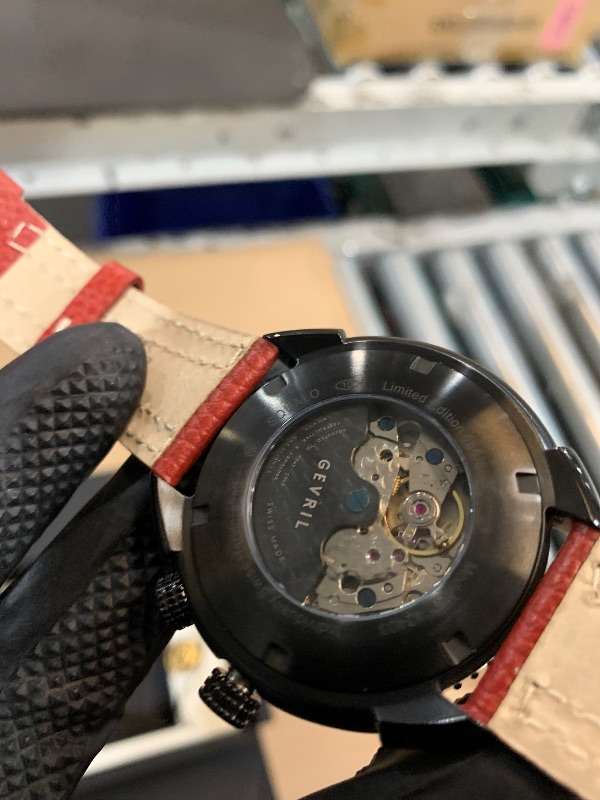 Photo 1 of ***(USED/ UNABLE TO TEST ITEM)***GV2 Men's Squalo Swiss Automatic Watch, Genuine Italian Leather Strap