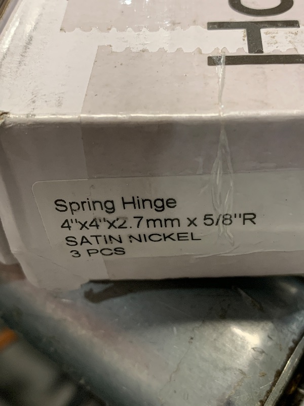 Photo 1 of (used)(unknown if complete) spring hinge 4''x4''x2.7'' 6 pcs