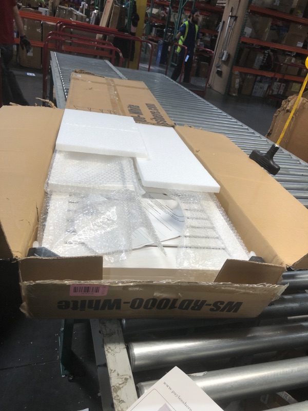 Photo 1 of (used item) Room Divider with Shelves, 5.75ft Tall Folding Wood Screen Privacy Screens Freestanding Room Partition wall