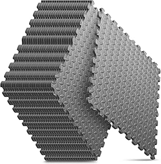 Photo 1 of **HEAVILY USED**
Home Gym Mat, Puzzle Exercise Mat, EVA Interlocking Foam Floor Tiles for Home Workout Equipment and Kids' Play Areas - Grey