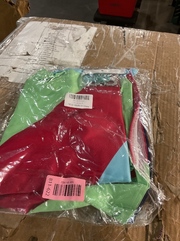 Photo 1 of ***DRESS ONLY***Rainbow Stripe Backless Slip Dress with Green Butterfly Necklace – Trendy Summer Bodycon Outfit (S)