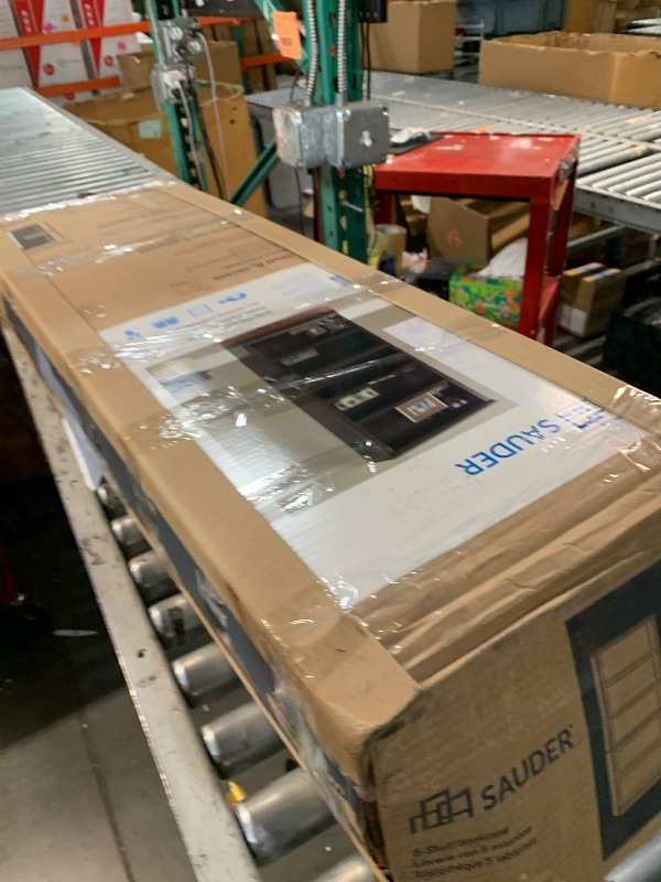 Photo 1 of ***PARTIAL SET - PRICE ADJUSTED***
Sauder 5-Shelf Bookcase/ Book shelf, L: 35.28" x W: 13.23" x H: 69.76", Cinnamon Cherry finish