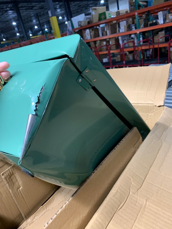 Photo 1 of ***MAJOR DAMAGED - SEE NOTES/PICTURES***
Vixdonos Decorative Large Metal Box Storage Trunk Chest Set of 2 College Dorm Organizer with Hardware Hasps and Handle for Home Deocr,23.7X14.2X9.5 Inches