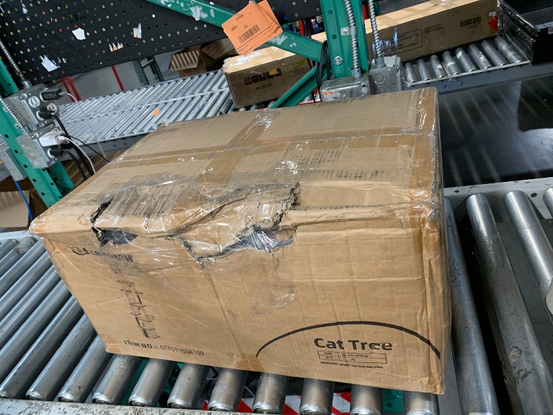 Photo 1 of ***MINOR DAMAGED - SEE NOTES/PICTURES***
Aechonow Gothic Floor to Ceiling Cat Tree for Large Cats, Large Perch Beds, Adjustable Halloween Tower [86''-108''=220-274CM], Corner Climbing Tree, Cozy Condo for Indoor Cats (Goth Black)