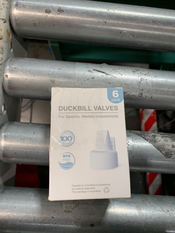 Photo 1 of [6-Count] Papablic Duckbill Valves for Spectra and Medela, Replaceable Duckbill Valves for Spectra S1 Spectra S2 valves and Medela Pump in Style, BPA/DEHP Free White