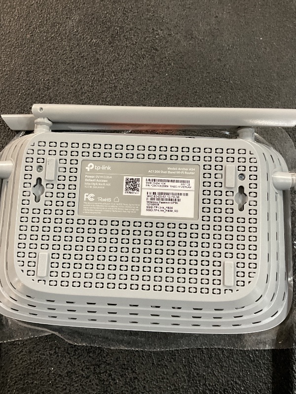 Photo 1 of ***MINOR DAMAGED - SEE NOTES/PICTURES***
TP-Link AC1200 WiFi Router (Archer A54) - Dual Band Wireless Internet Router, 4 x 10/100 Mbps Fast Ethernet Ports, EasyMesh Compatible, Support Guest WiFi, Access Point Mode, IPv6 & Parental Controls
