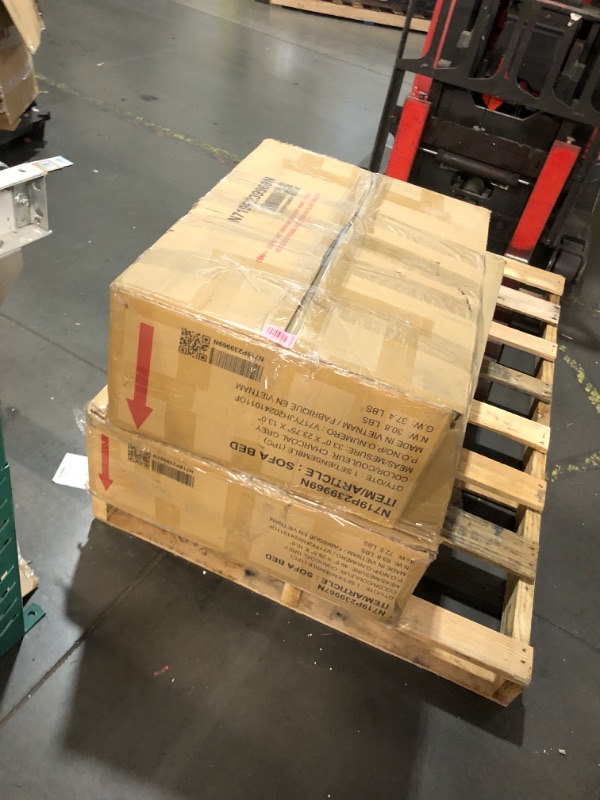 Photo 1 of (truck/ trailer pick up only) (missing 3/3box)

Ball & Cast Convertible Sleeper Sofa Bed,61.4" Upholstered Sleeper Sofa with Two Throw Pillows and Dual USB Charging Port,Adjustable Backrest,Pull Out Sofa Bed Couches,Charcoal Grey