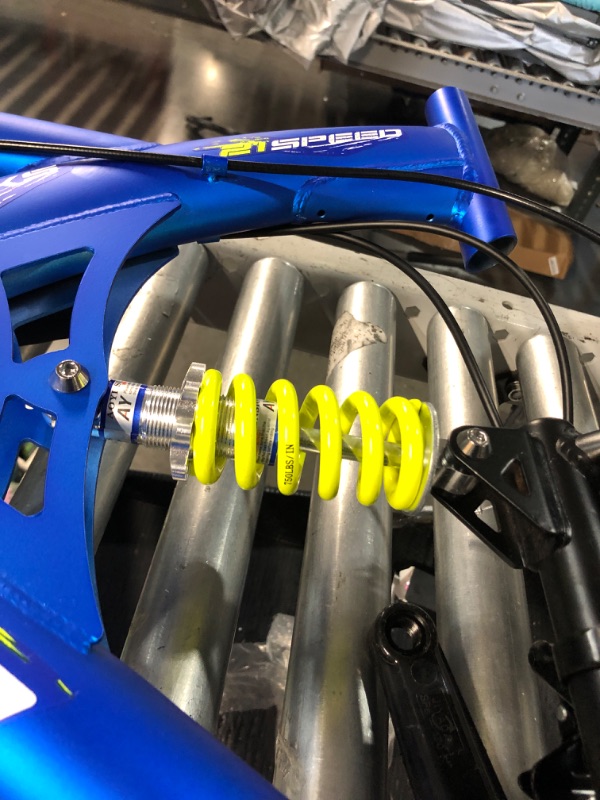 Photo 1 of (MISSING TIRE AND PEDAL)
Kent 29 In. Flexor Men's Dual Suspension Mountain Bike, Blue