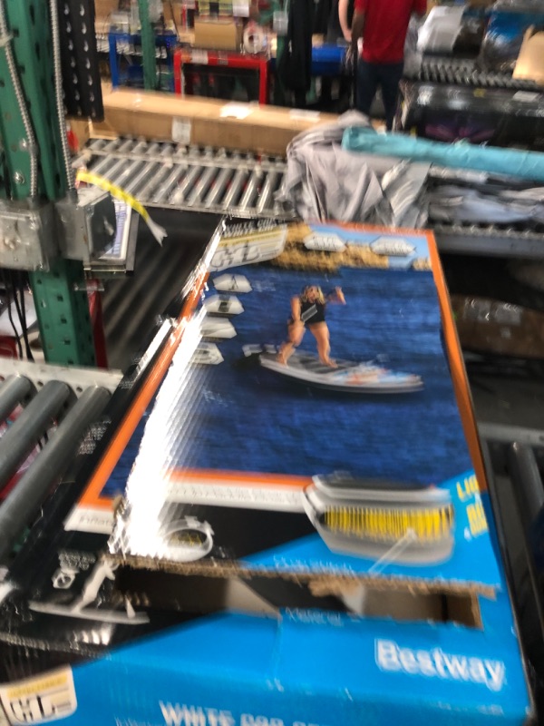 Photo 1 of **FOR PARTS ONLY**
Hydro-Force White Cap Inflatable Stand-Up Paddle Board Set 10' x 33" x 4.75" | All-Around SUP | Great for Beginners | Includes Paddle, Hand Pump, Backpack, Coiled Ankle Leash, Fin, Repair Patch Kit