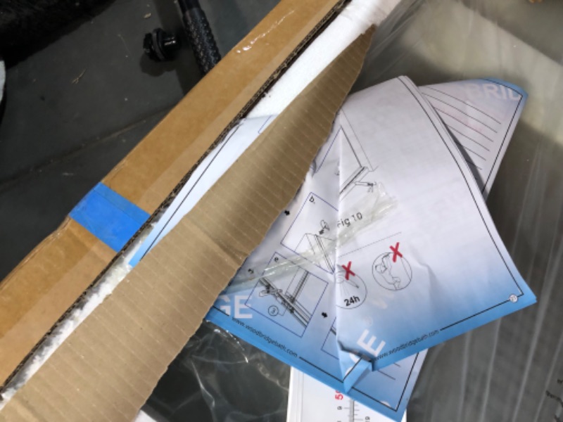 Photo 1 of (TRUCK/TRAILER PICK UP ONLY)
Woodbridge 56-60" W x 80" H Frameless Single Sliding Shower Door with Double Rollers,3/8(10mm) Tempered Glass with Explosion Proof Film in Chrome Finish