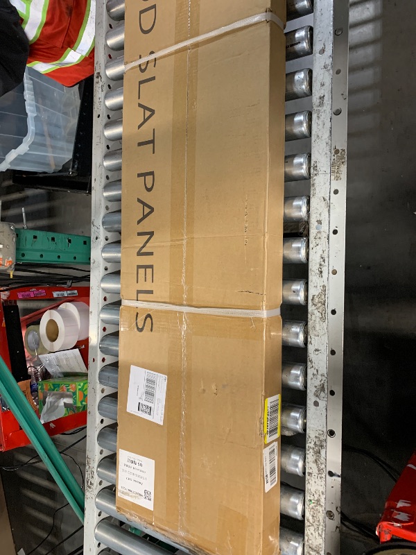 Photo 1 of ***FACTORY SEALED***
BUBOS Acoustic Wood Wall Panels,2 Pack 94.49” x 12.8” Wood Slat Wall Panels,Soundproof Wall Panels for Living Room,Bedroom,Kitchen & Offices,Matte Black