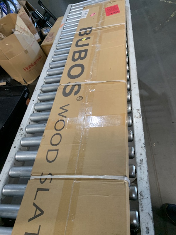 Photo 1 of ***FACTORY SEALED***
BUBOS Acoustic Wood Wall Panels,2 Pack 94.49” x 12.8” Wood Slat Wall Panels,Soundproof Wall Panels for Living Room,Bedroom,Kitchen & Offices,Matte Black