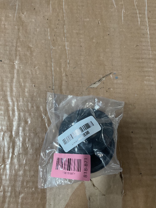 Photo 1 of (2 Pack) Exact Replacement for InSinkErator STP-PL/STPPL Black Rubber Sink Stopper for Garbage Disposal – Compatible with Standard 3-1/2" Drains from Kohler, Waste King, Whirlpool, and More