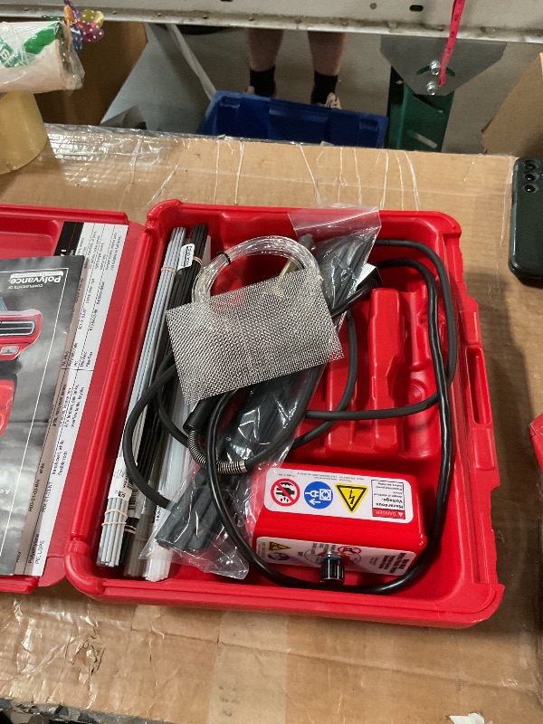 Photo 1 of (sold for parts)Polyvance 5700HT Mini Weld Model 7 Airless Plastic Welder , Red