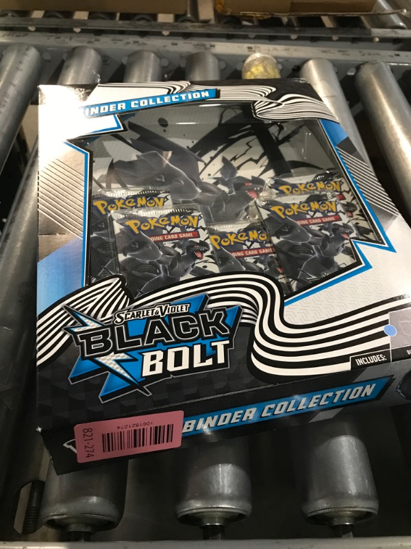 Photo 1 of (opened) Pokemon TCG Scarlet & Violet 10.5 Black Bolt Binder Box
