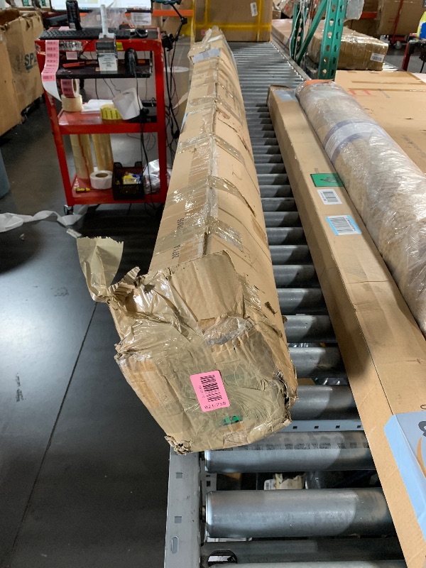 Photo 1 of Red Lantern 7 ft. Tall Bamboo Wave Screen - Grey