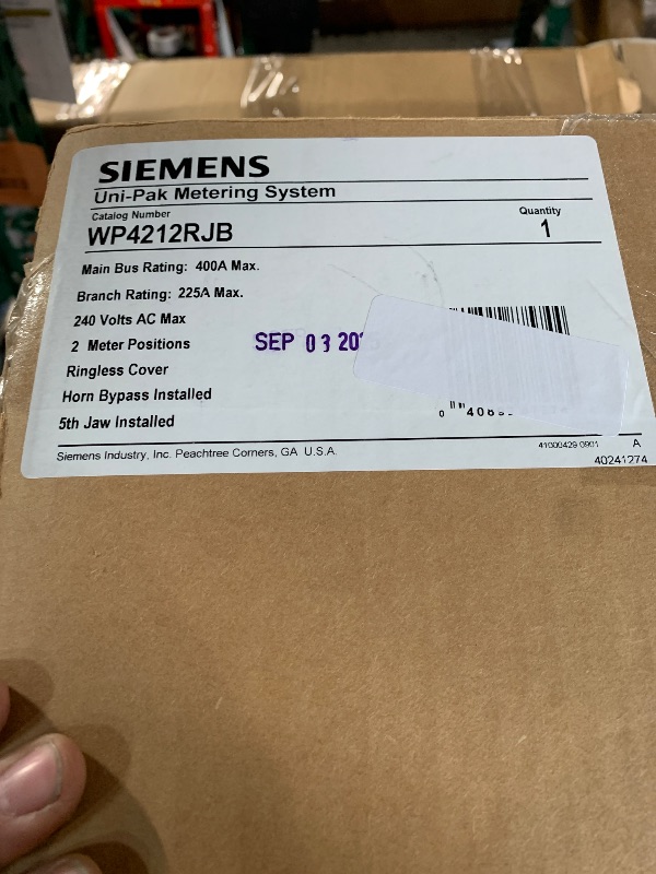Photo 1 of ***FACTORY SEALED***
Siemens 400A, 5 Jaw, 200A Per Position,2 Position, Ringless Cover, Horn Bypass