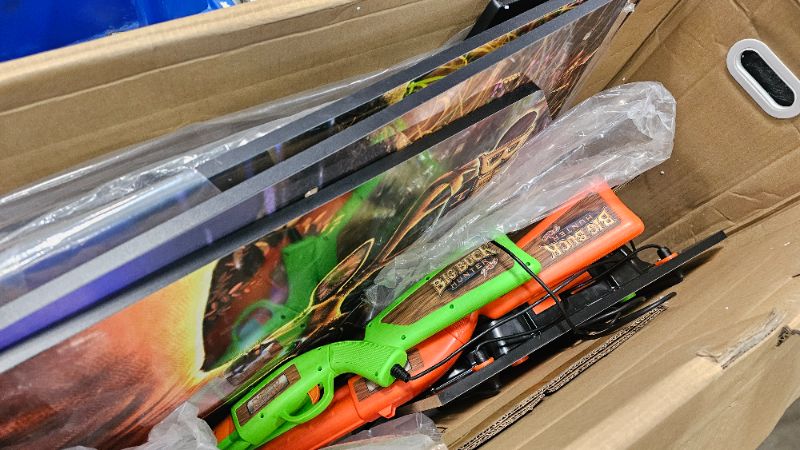 Photo 1 of ***PARTS ONLY***Arcade1Up Big Buck Hunter Pro Deluxe Arcade Machine for Home, 5-Foot-Tall Stand-up Cabinet, 4 Classic Games, and 17-inch Screen