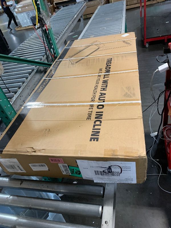 Photo 1 of ***FACTORY SEALED***
Walking Pad with Auto Incline, Under Desk Folding Treadmill with Remote Control and LED Display for Home Office, 3HP Portable Walking Jogging Running Machine, 300 LB Capacity