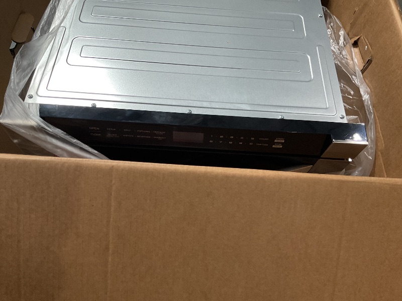 Photo 1 of ***FACTORY SEALED***
KoolMore KM-MD-1SS 24 Inch Stainless-Steel Microwave Drawer Capacity, 1000W Power with 10 Custom Cooking Levels, Memory, and Timer Functions, Wall-Mounted with Flat Bottom, 24 in/1.2 Cu. Ft