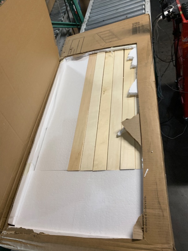 Photo 1 of ***PARTIAL SET***BOX 2 OF 2***
Ball & Cast Horizontal Murphy Bed Twin Size Wall Bed,Folding into Cabinet Hideaway Bedframe w/Metal Frame and Wood Slat Support,Space Saving Furniture for Boy Girl Bedroom,Student,Rustic White