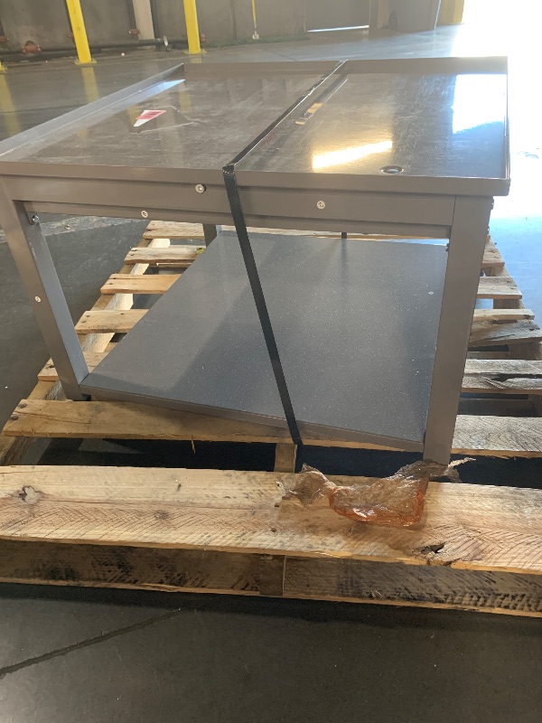 Photo 1 of ***TRUCK/TRAILER PICKUP ONLY***
Washer and Dryer Pedestals with Pullout-Shelf - 29" W, 18" H, Gray Steel Universal Fit with Major Brands | Laundry Pedestal with Drain Pan & Hose | Washer Stand for Back Pain Relief, 800 lbs Capacity